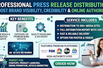 do premium  press release distribution on UK and US media outlets