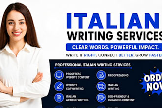 write proofread website content website copywriting in italian writing  article
