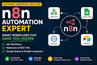 automate n8n workflows using n8n, webhooks, rest api, google sheets and airtable