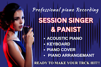 record professional piano synth keyboard track for your song, piano player