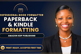 format paperback and kindle books for amazon kdp publishing