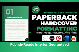 format paperback and kindle books for amazon kdp publishing