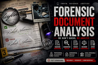 do forensic document analysis for forgery and alteration detection
