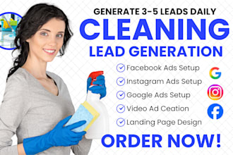 cleaning lead, cleaning facebook ads, cleaning  google ads, cleaning video ads