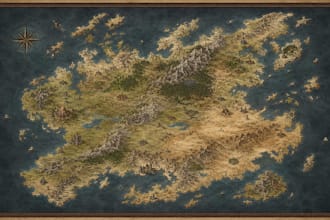 draw a fantasy map for books, games and tabletop rpgs
