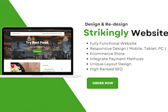 design a high converting strikingly website or one page landing page