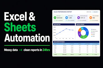 create a python or vba excel automation script