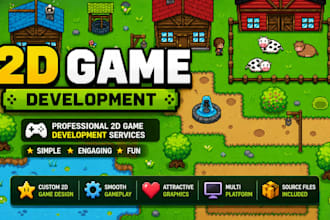 create HTML5 game with phaser, pixijs, gdevelop, unity 2d game development