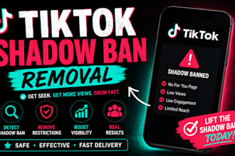 fix tiktok shadowban and boost your tiktok growth