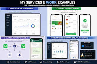 develop ai automation, mobile apps, websites and saas solutions
