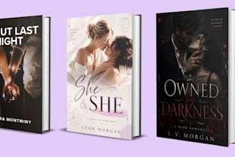 be your book cover designer, erotic and spicy romance cover, dark romance cover