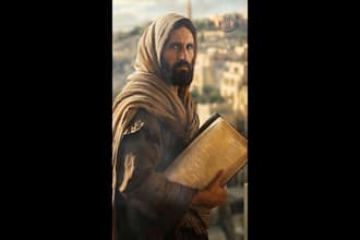 create ai bible story video with narration and visuals