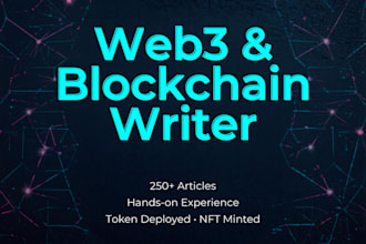 write high quality english web3, blockchain, nft articles with real exper