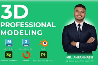 create high quality professional 3d models