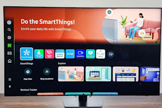 develop iptv app, live TV app smart TV, samsung tv, vod app with panel