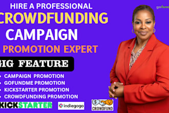 promote your kickstarter, crowdfunding website, gofundme campaign, wefunder