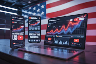 do USA youtube promotion, USA channel promotion, to USA active audience