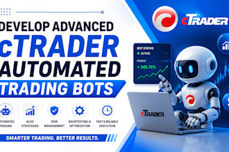 develop advanced ctrader automated trading bots and algo strategy