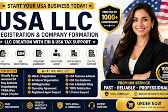 do USA llc registration company registration  llc creation with ein USA tax