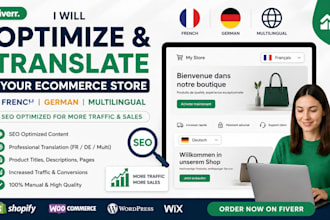 optimize weglt SEO translation french german ecommerce store multilingual