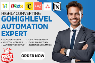 setup gohighlevel zoho automation mailchimp n8n asana notion product management