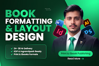 do book, ebook, paperback formatting and interior layout design for amazon KDP