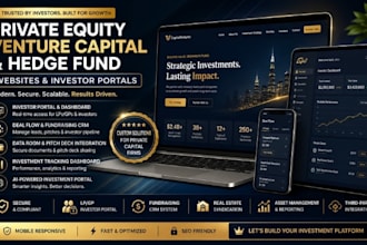 build investor portal hedge fund vc private equity real estate deal flow website