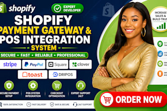 setup shopify toast payment gateway square pos clover dripos integration system