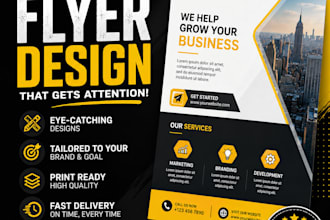 design business flyer postcard banner  leaflet brochure dl flyer