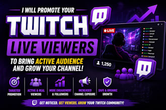 promote twitch live viewers into your twitch channel