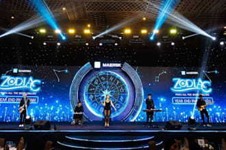 do event stage and 3d exhibition booth