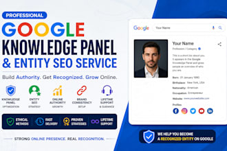 create a google knowledge panel, knowledge graph for person or business