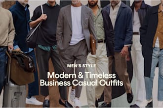 create mens business casual outfits