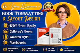 format fiction and nonfiction book children book interior layout book publishing