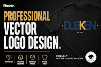 design a professional vector logo in inkscape