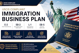 create a uscis compliant immigration business plan for e2 eb2 l1 eb5 visa