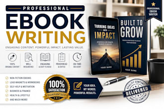 write a professional ebook, kindle ebook, nonfiction ebook, and guide