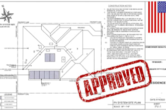 septic system plans utility demolition plan tcp mep plan pe stamp solar pv plan