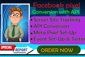 provide meta pixel setup with conversion API and ga4 server side tracking
