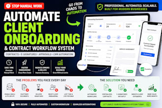 build automated client onboarding contract automation website signing system
