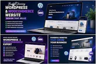 build a stunning wordpress and woocommerce website