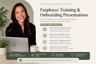 create engaging onboarding and training presentations