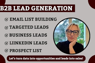 do targeted b2b lead generation, business lead, linkedin leads and email list