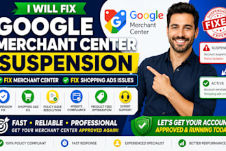 fix google merchant suspension fix merchant center fix suspension shopping ads