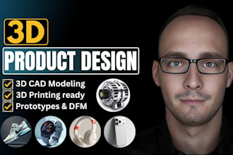 do 3d product design, 3d product modeling, 3d product rendering, 3d cad design