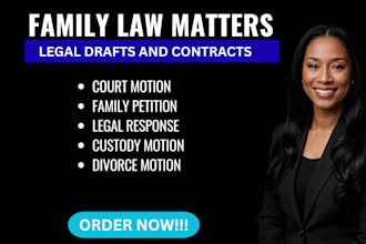 be your legal family lawyer and assist you in family law