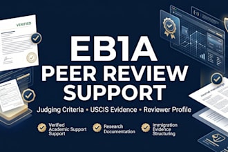 help you secure eb1a peer review and judging criteria evidence