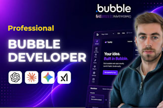 build bubble app, bubble website, saas mvp and no code solutions