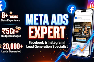 setup and manage facebook meta ads campaign for lead generation and sales