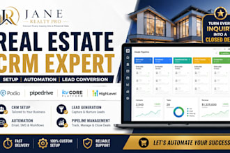 setup realvolve ixact contact real estate crm podio lead tracking pipedrive va